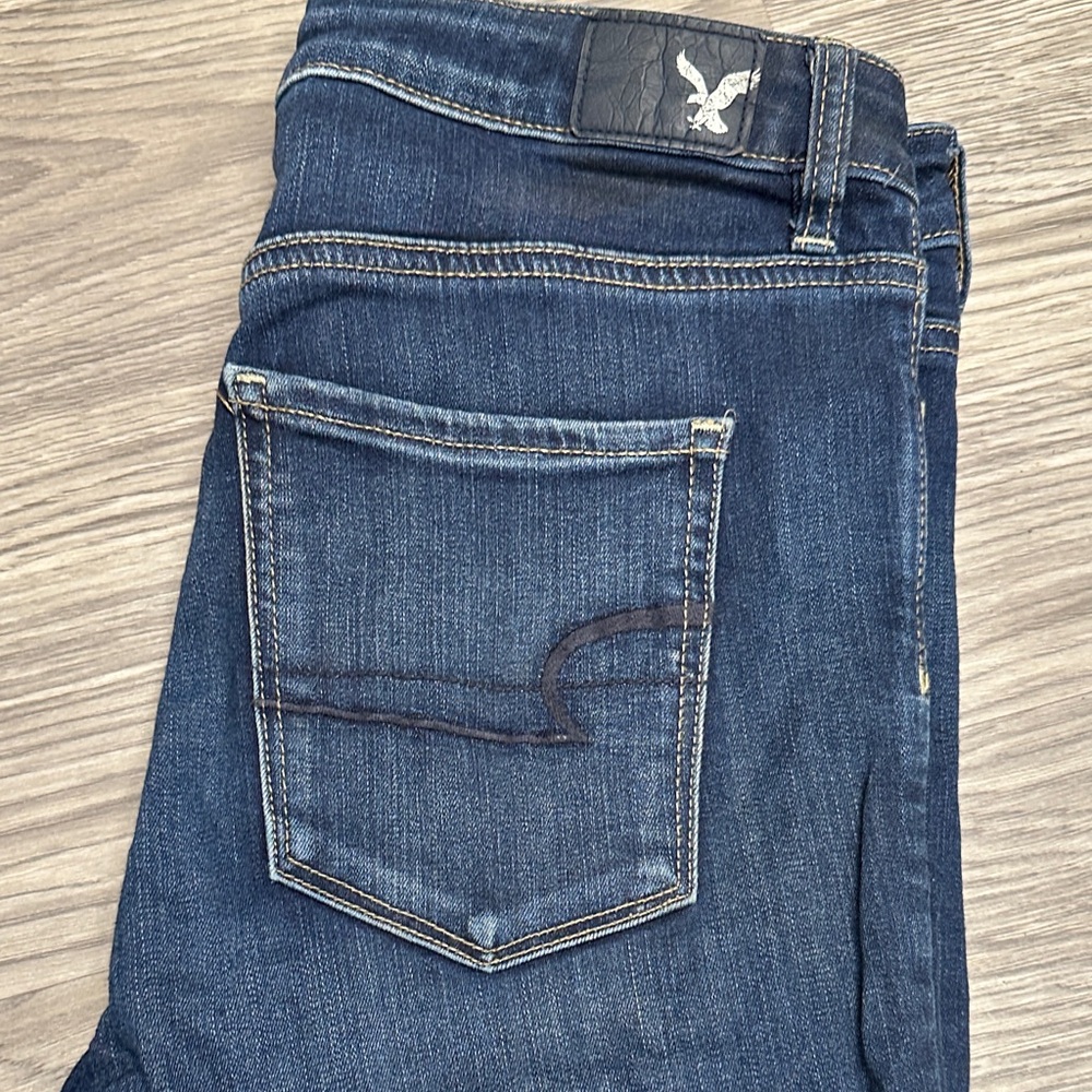 American Eagle Outfitters Dark Blue Super Skinny High rise Jeans / Jeggings